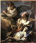 The Angel Succouring Hagar by Giovanni Battista Tiepolo